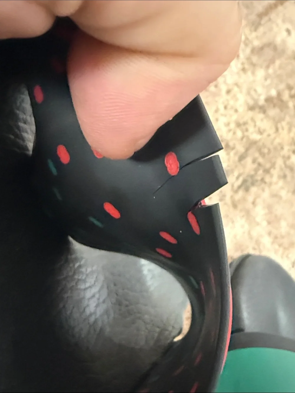 Gucci Black Slides with Red and Green Web Stripe Size 8 *Damaged*